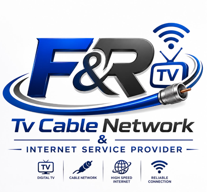 F&r tv cable and internet service provider logo